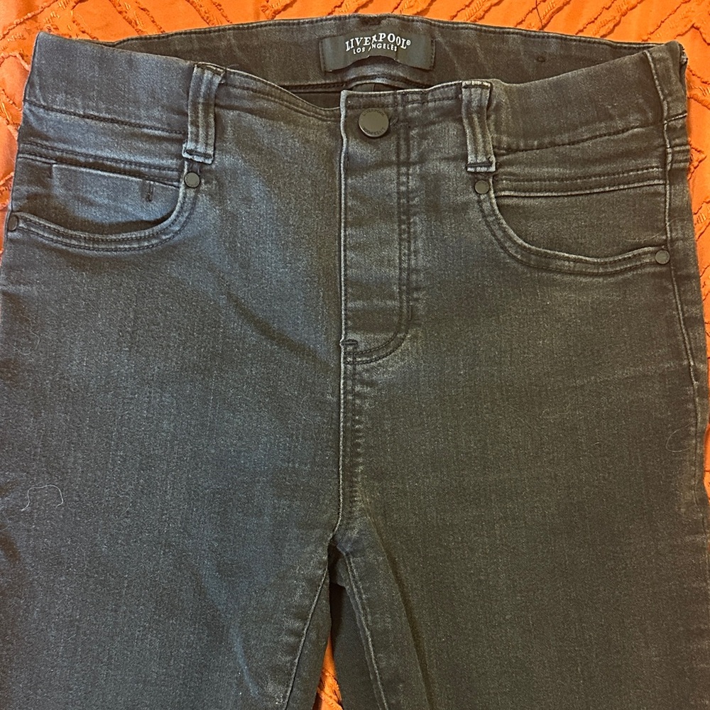 Liverpool Los Angeles Black Skinny Jeans Size 8/29 stretch